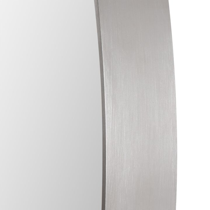 Uttermost Pursley Brushed Nickel Oval Mirror